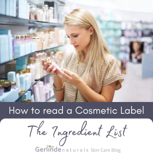 How to read a Cosmetic Label - The Ingredient List